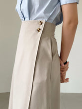 DAZY High Waist Button Side Wrap Skirt